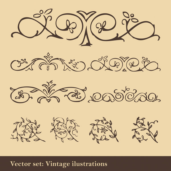 free vector European classical pattern vector